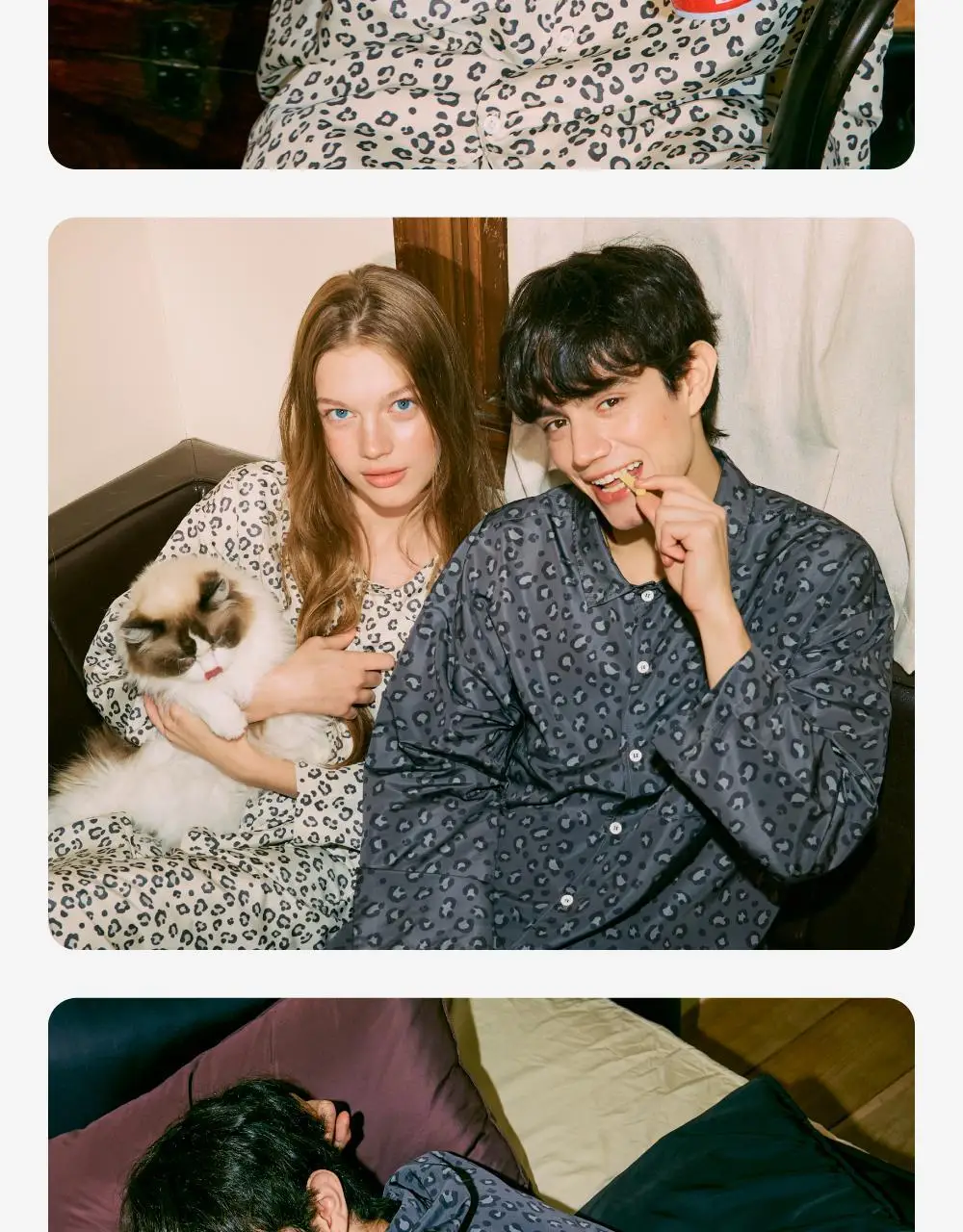 Furless pajamas[Long] - Chacoal Leopard 상세페이지 16
